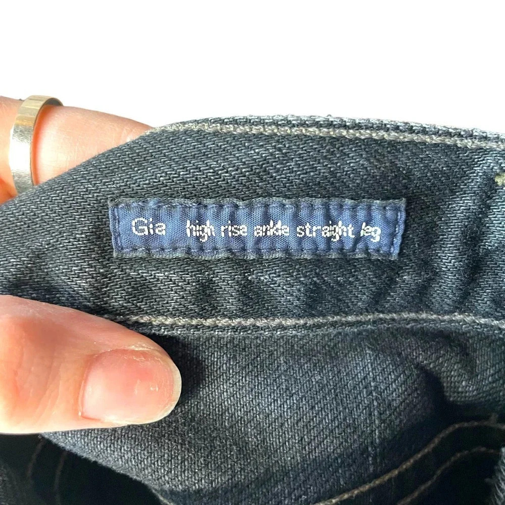 Citizens of Humanity Gia Jeans Studded Dark Tempest Black Denim Size 29 - Picture 9 of 12